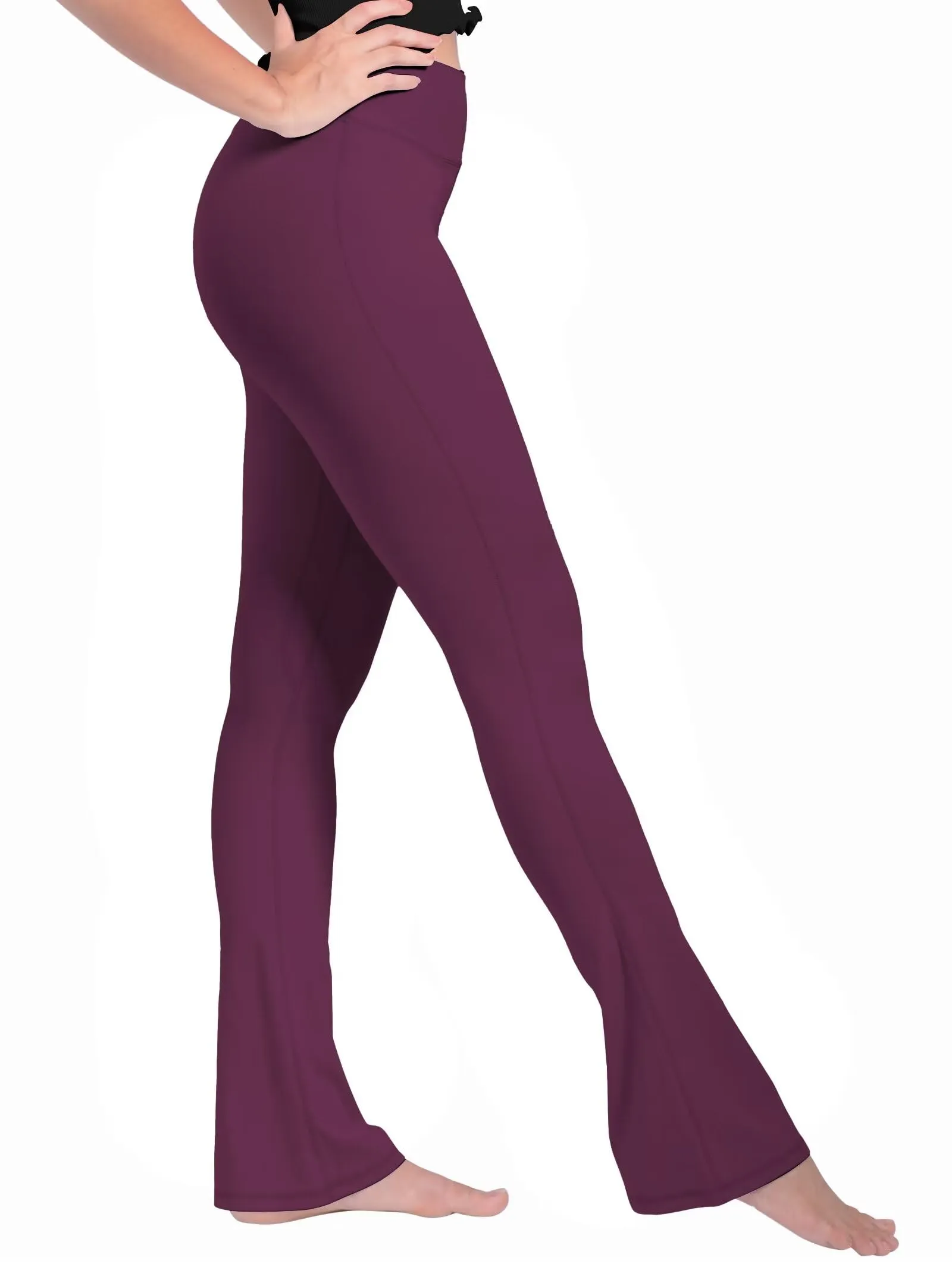 32“High Waist Mini Flared Leggings for Women