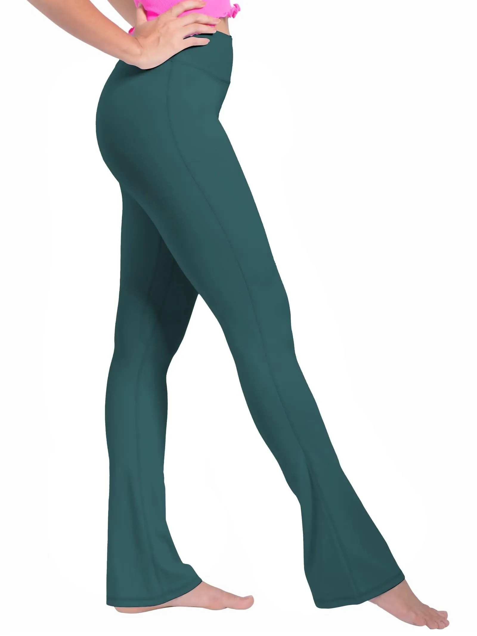 32“High Waist Mini Flared Leggings for Women