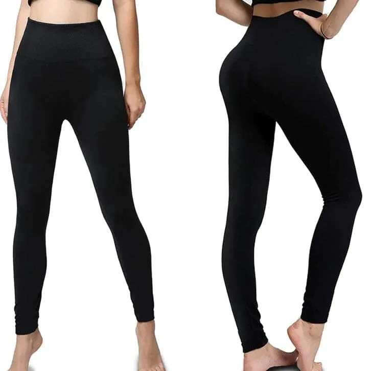 5-Pack: Women’s Fleece Lined High Waist Leggings