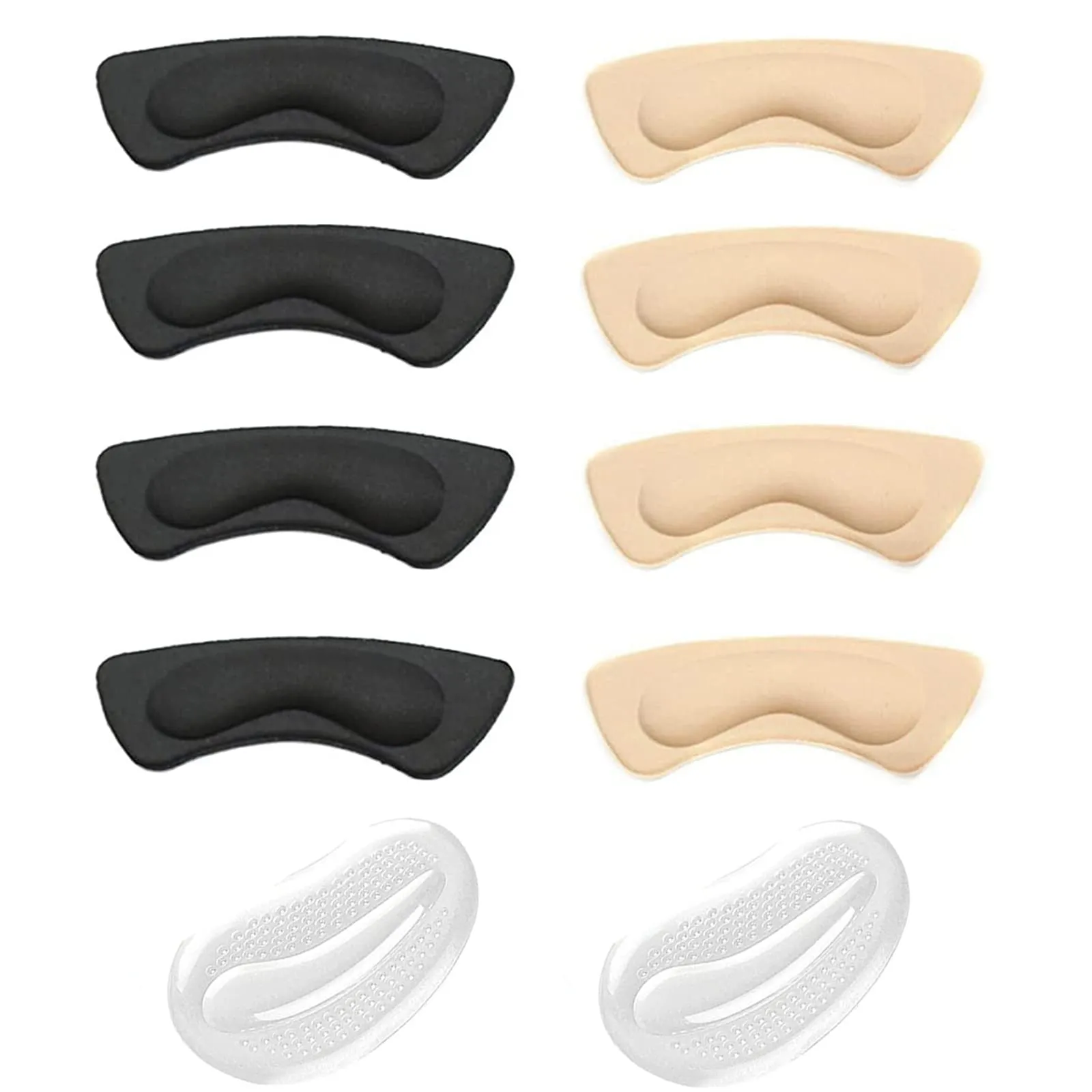 5 Pairs Heel Grips for Ladies Shoes, Heel Grip Liner Self-Adhesive Heel Cushion Pads Foot Care Protector Shoe Insoles Stickers for Women Men