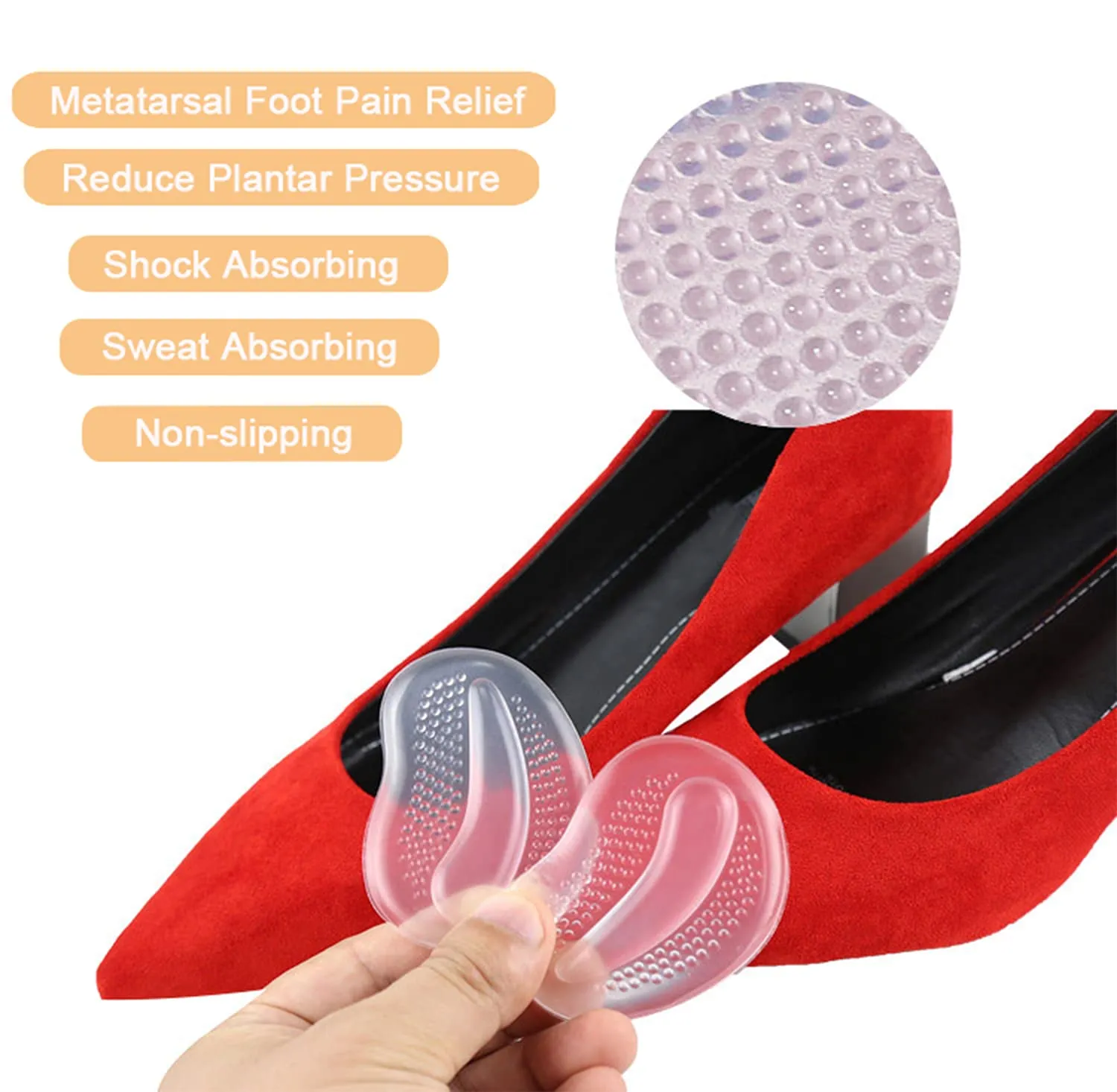 5 Pairs Heel Grips for Ladies Shoes, Heel Grip Liner Self-Adhesive Heel Cushion Pads Foot Care Protector Shoe Insoles Stickers for Women Men