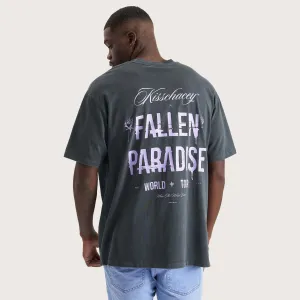 After Life Box Fit T-Shirt Pigment Asphalt