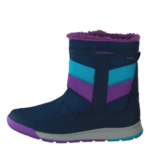 Alpine Puffer Wtpf Navy/turq/purple