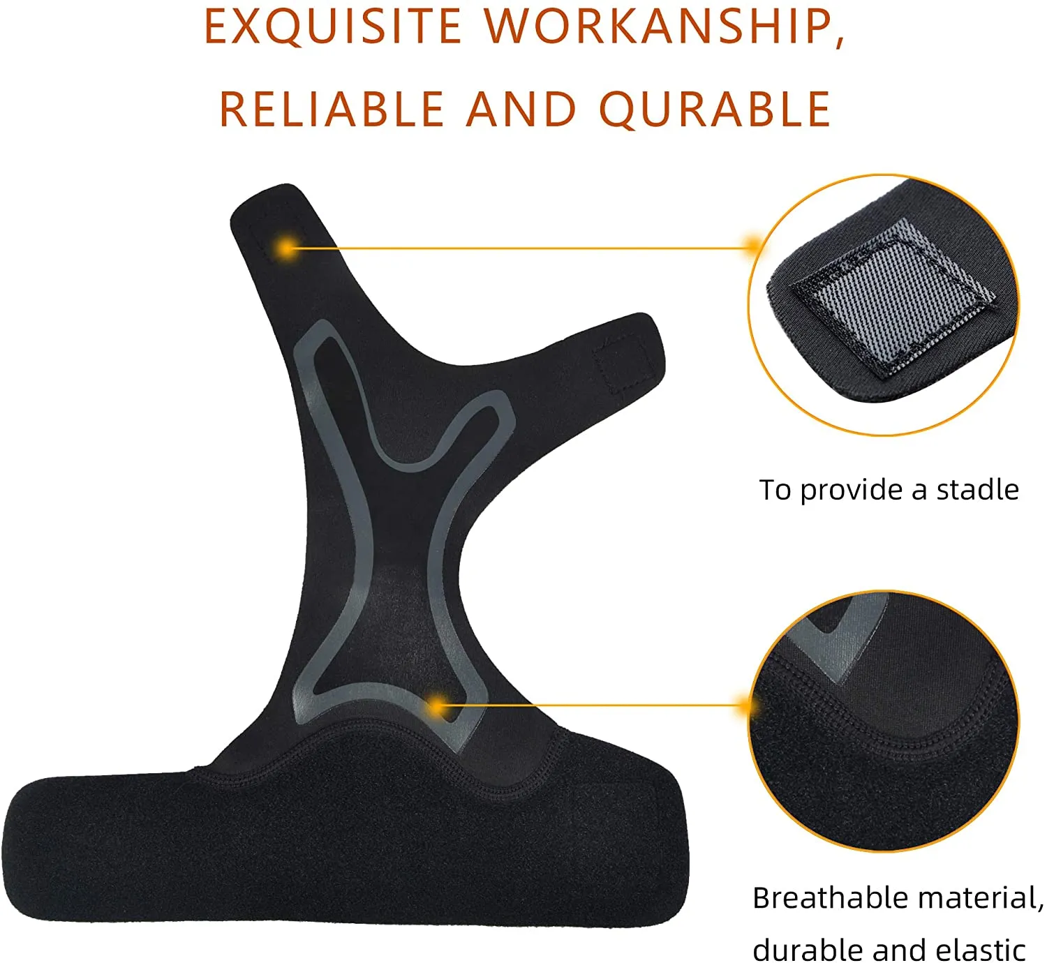 Ankle Support Brace, Adjustable Ankle Brace with Breathable & Elastic Nylon Material, Comfortable Ankle Wrap Sports Protect Against Chronic Ankle Strain Sprains Fatigue