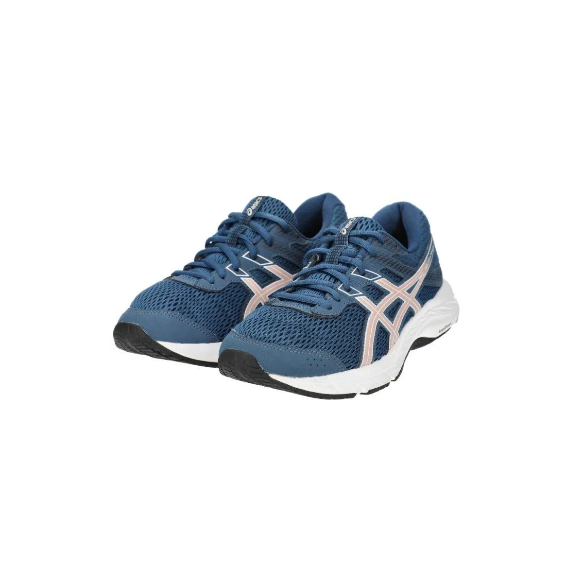 Asics Gel Contend 6 Running Sport Shoes Fabric Blue Colour For Women