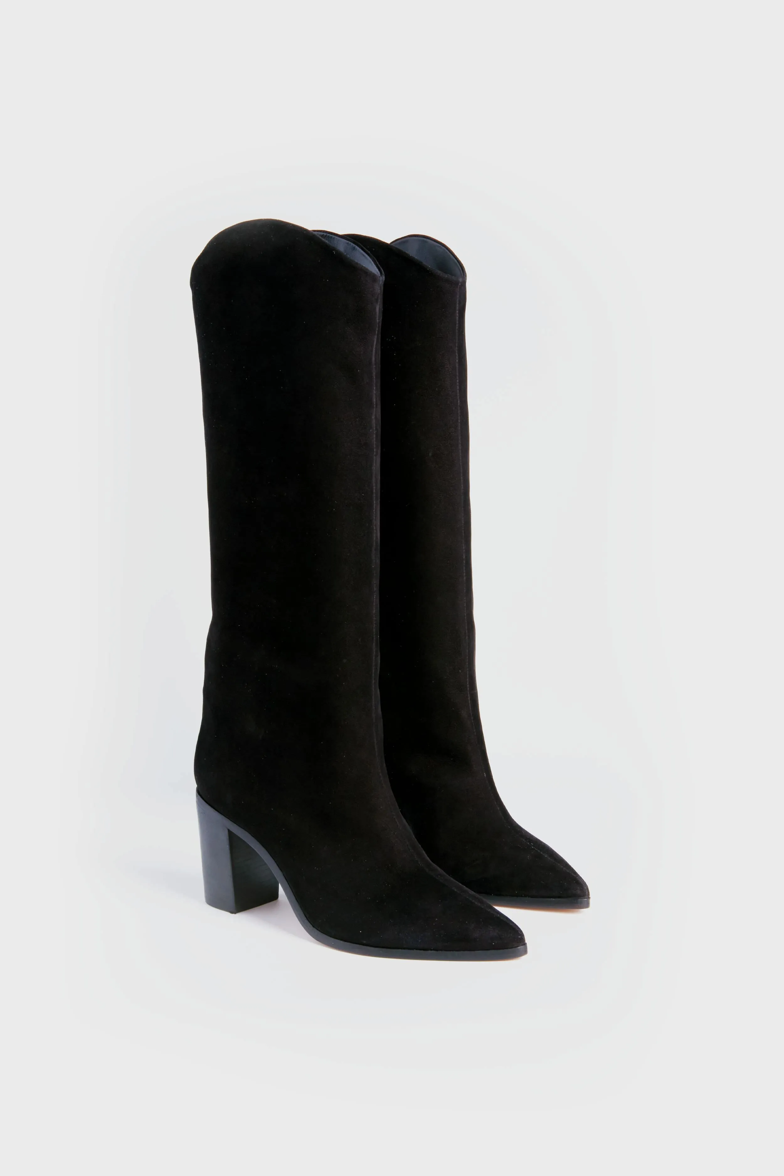 Black Maryana Block Heels