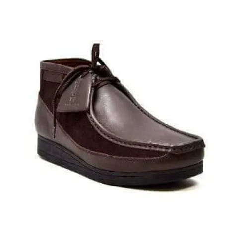 British Walkers New Castle Wallabee Boots Men's Brown Leather and Suede