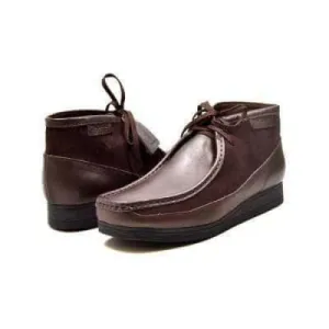 British Walkers New Castle Wallabee Boots Men's Brown Leather and Suede