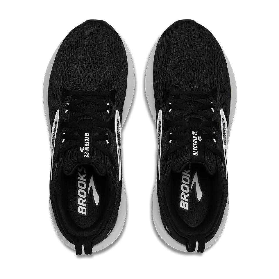 Brooks Women's Glycerin 22 B Width Black/Grey/White