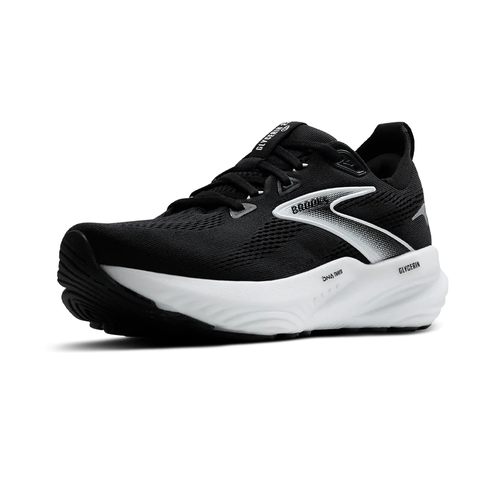 Brooks Women's Glycerin 22 B Width Black/Grey/White