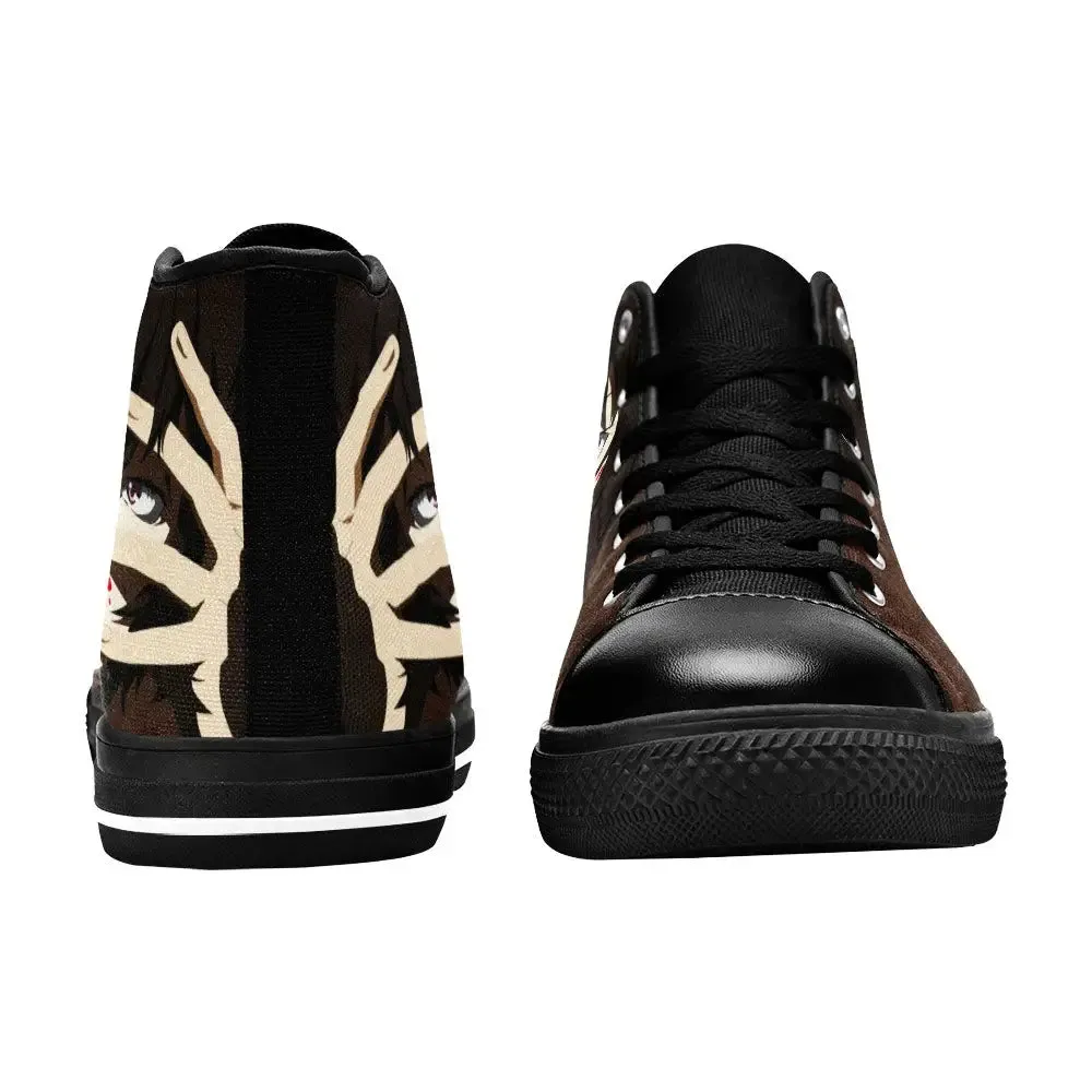 Bungou Stray Dogs Dazai Shoes High Tops Sneakers for Kids and Adults