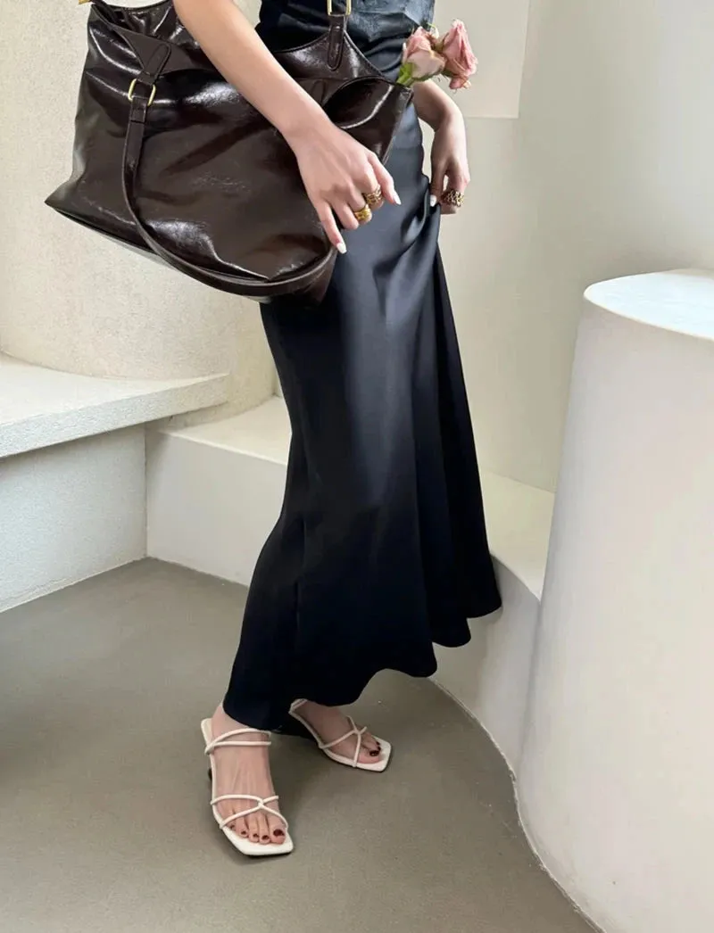 Dove Open Toe Thick Heels
