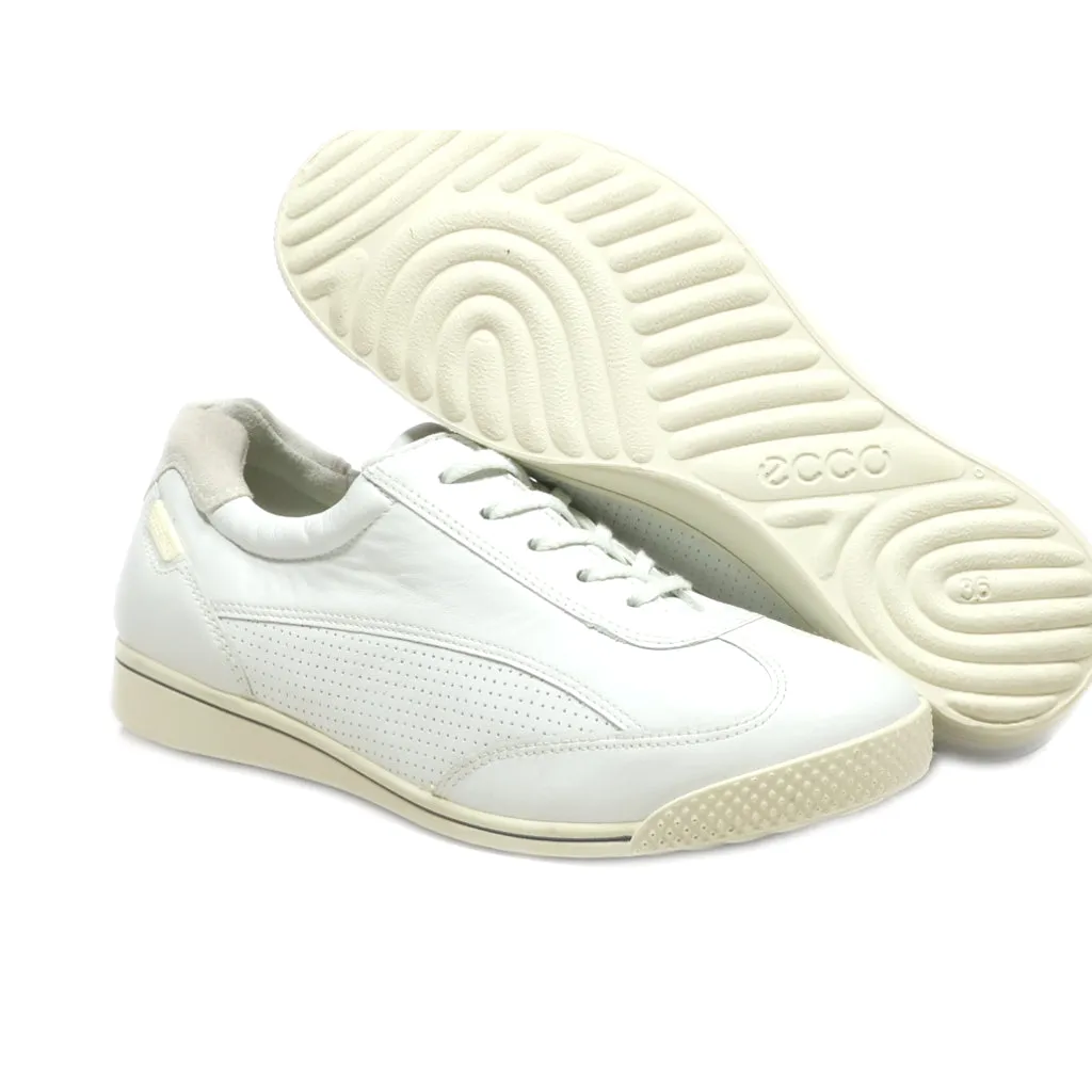 Ecco Flexure Runner Sneakers Leather White Colour For Kids