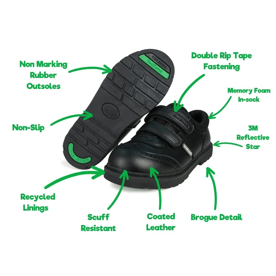 EVAN - Smart Brogue School Shoes
