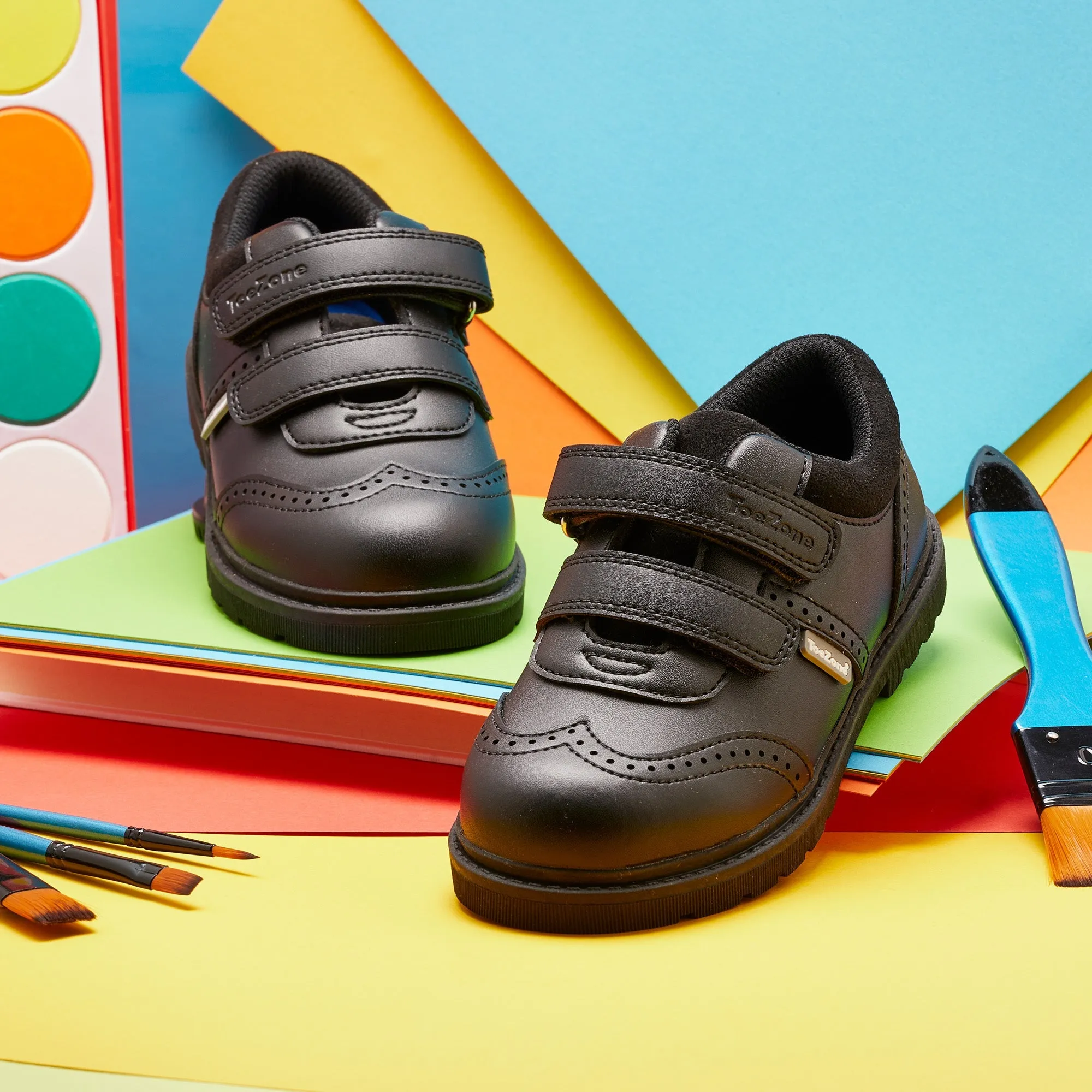 EVAN - Smart Brogue School Shoes