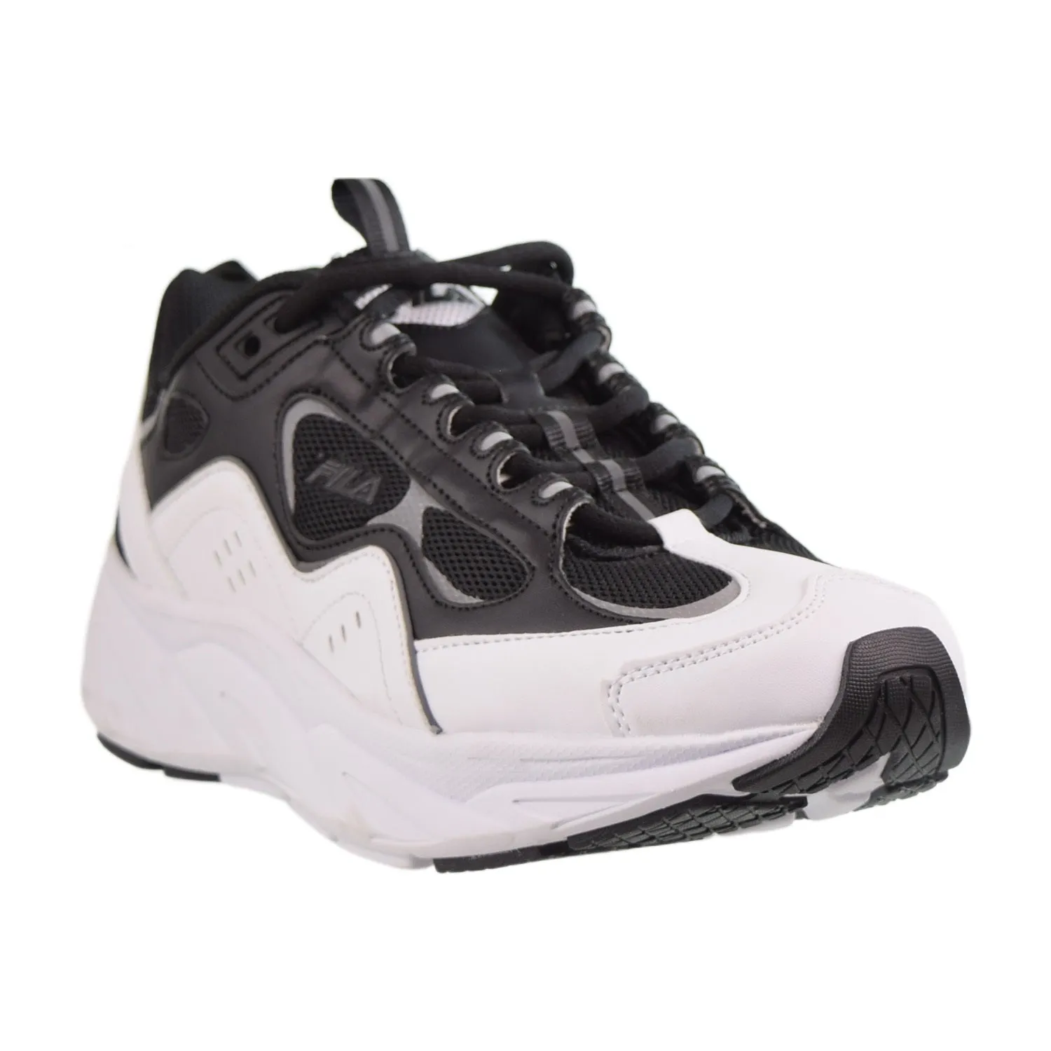 Fila Trigate Men's Shoes Black-White-Metallic Silver