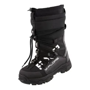 FXR X-Plore Short Snowmobile Boots Black/White