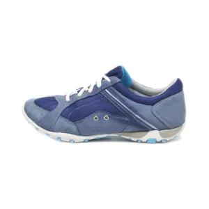 Geox Low-Top Sneakers Suede Blue Colour For Women