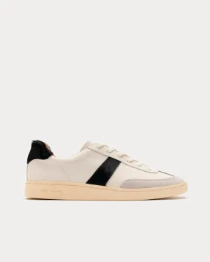 German Pony Hair Cream White / Anthracite Low Top Sneakers