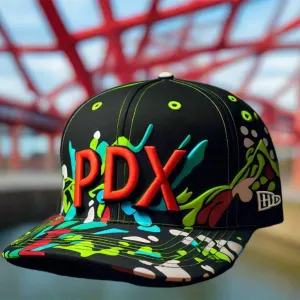 HATS-Streetwear-Cityscape.2: PDX-Portland-Abstract Colors