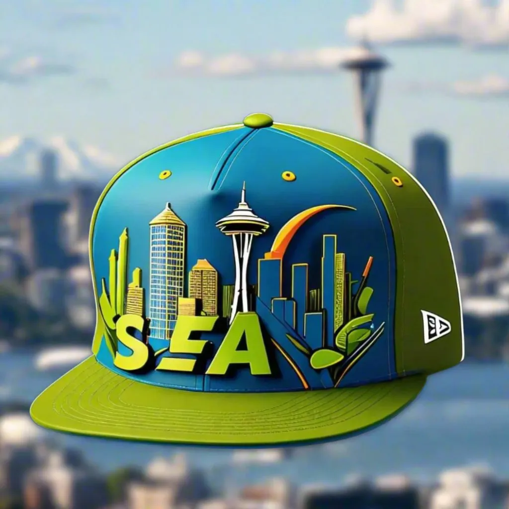 HATS-Streetwear-Cityscape.3: SEA-Seattle-Space Needle-Cityscape