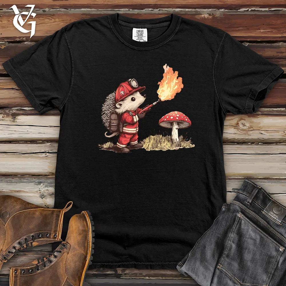 Hedgehog Flamethrower Heavy Cotton Comfort Colors Tee