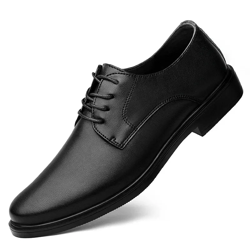 Hnzxzm Mens Oxford Shoes lace up fashion Genuine Leather Brogue Dress Shoes outdoor Classic Business Formal wedding party Shoes Man