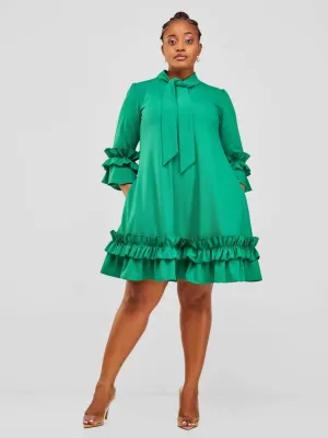 Jolly Fancy Wear Lulu Shift Dress - Green