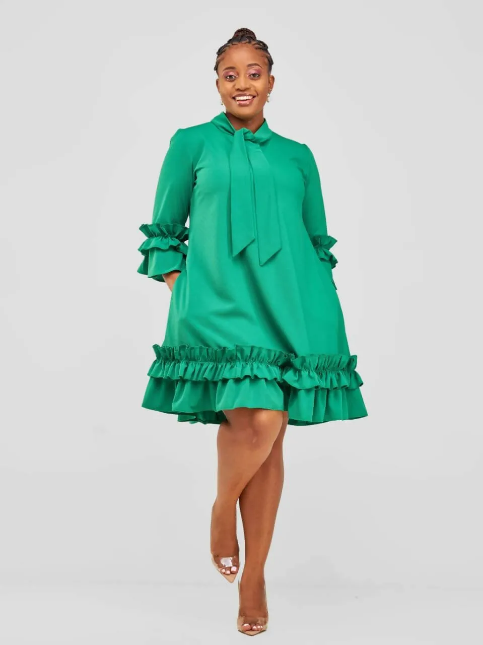 Jolly Fancy Wear Lulu Shift Dress - Green