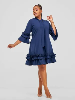 Jolly Fancy Wear Lulu Shift Dress - Navy Blue