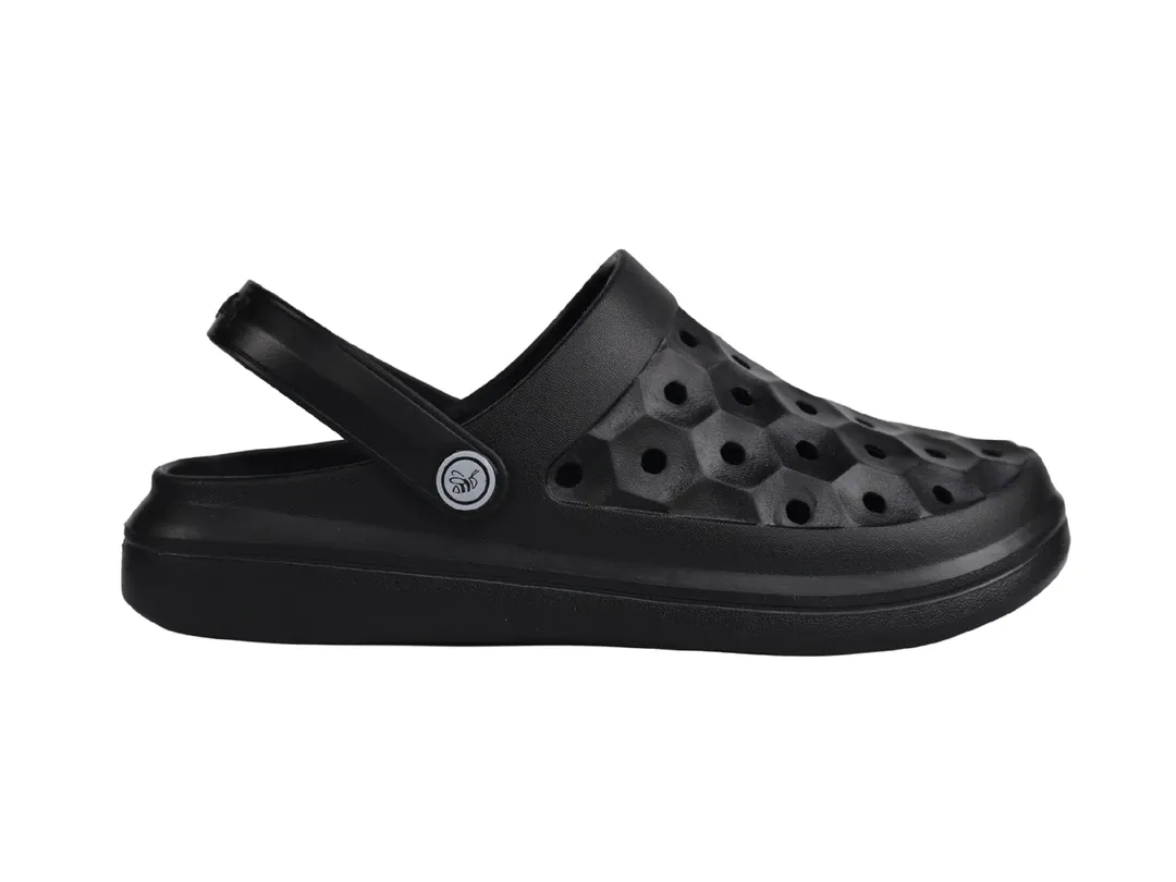 Joybees Unisex Varsity Clogs- Black