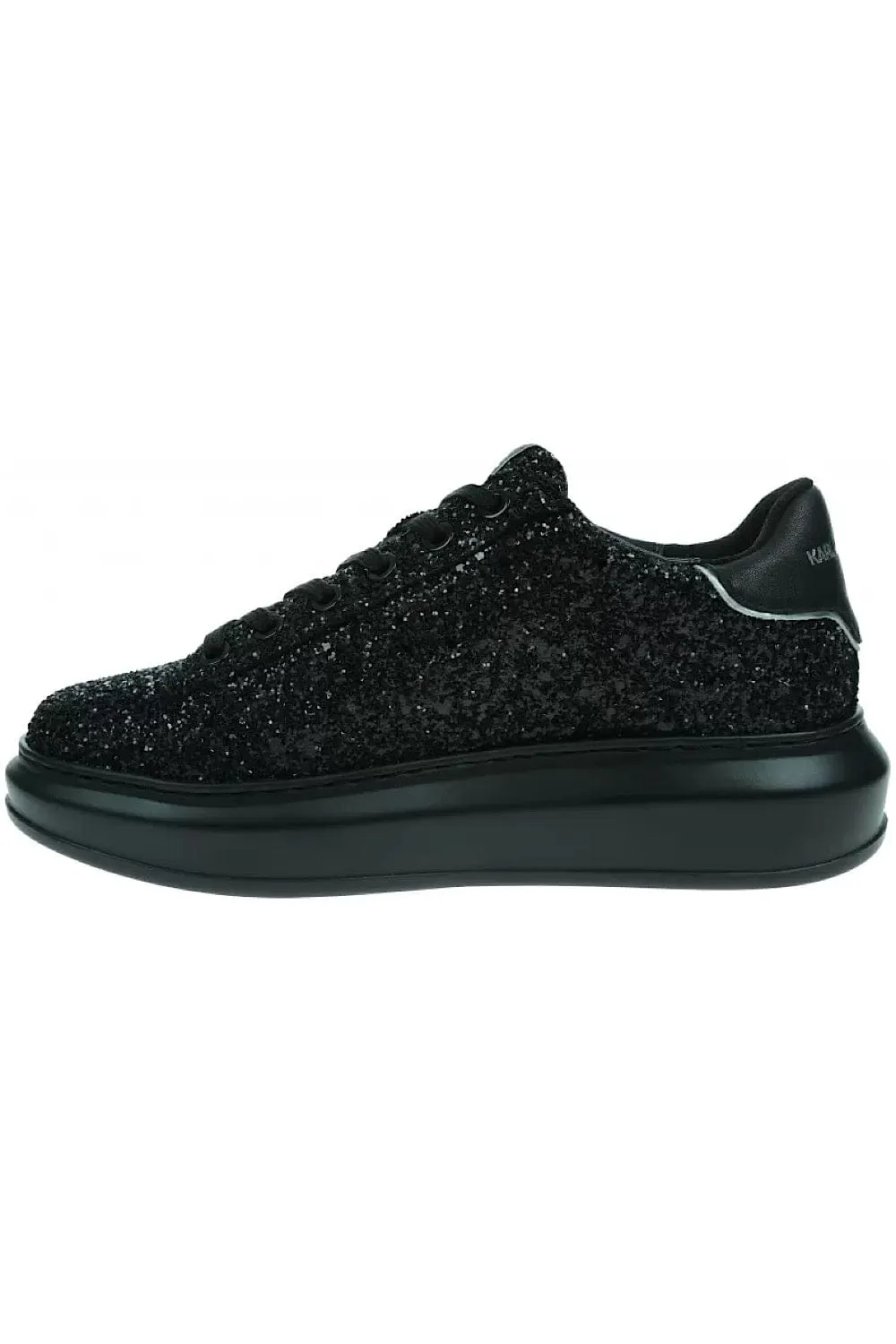 Karl Laferfeld Heavy Glitter Sneakers Μαύρα KL62573N G0X