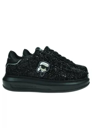 Karl Laferfeld Heavy Glitter Sneakers Μαύρα KL62573N G0X
