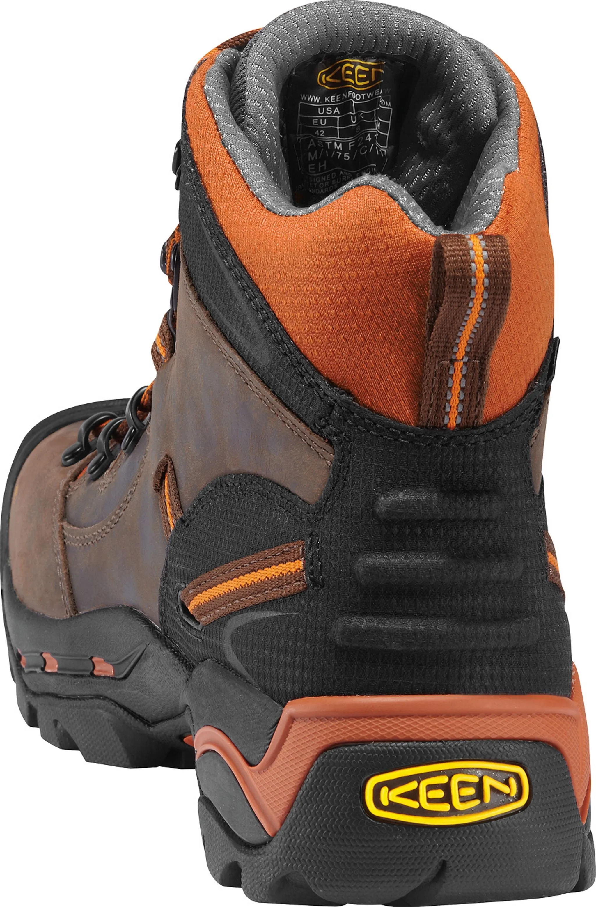'Keen Utility' Men's 6" Pittsburgh Soft Toe - Brown / Orange