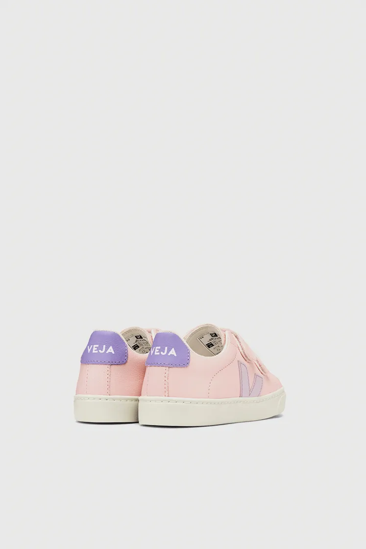 Kids Esplar Velcro Chromefree Leather - Petale / Parme