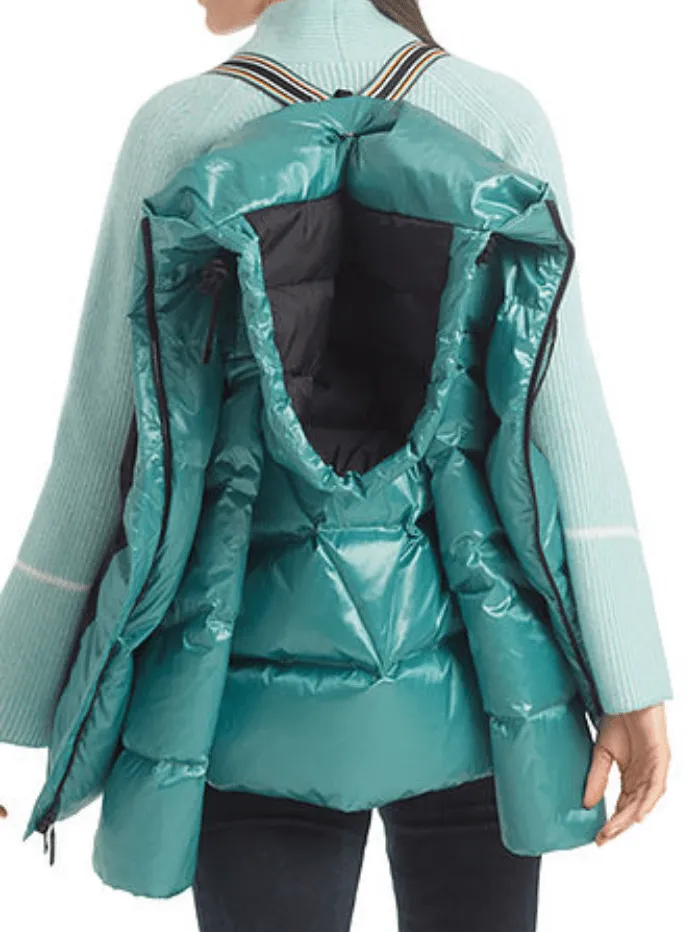 Marc Cain Sports Down Hooded Coat Light Teal RS 12.06 W98 Col 336