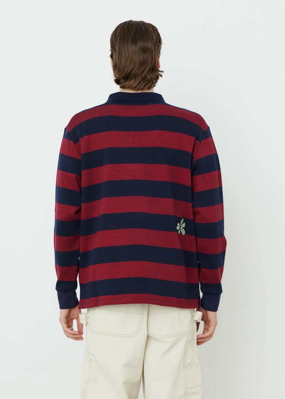 Meadow Zip Up Long Sleeve Polo