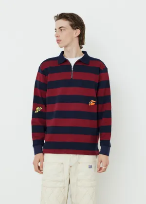 Meadow Zip Up Long Sleeve Polo
