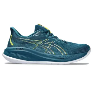 Men's Asics Gel-Cumulus 26, Evening Teal/Bright Yellow, 9 2E Wide
