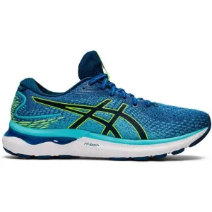 Men's Asics GEL-Nimbus 24, Lake Drive/Hazard Green, 12 4E Extra Wide