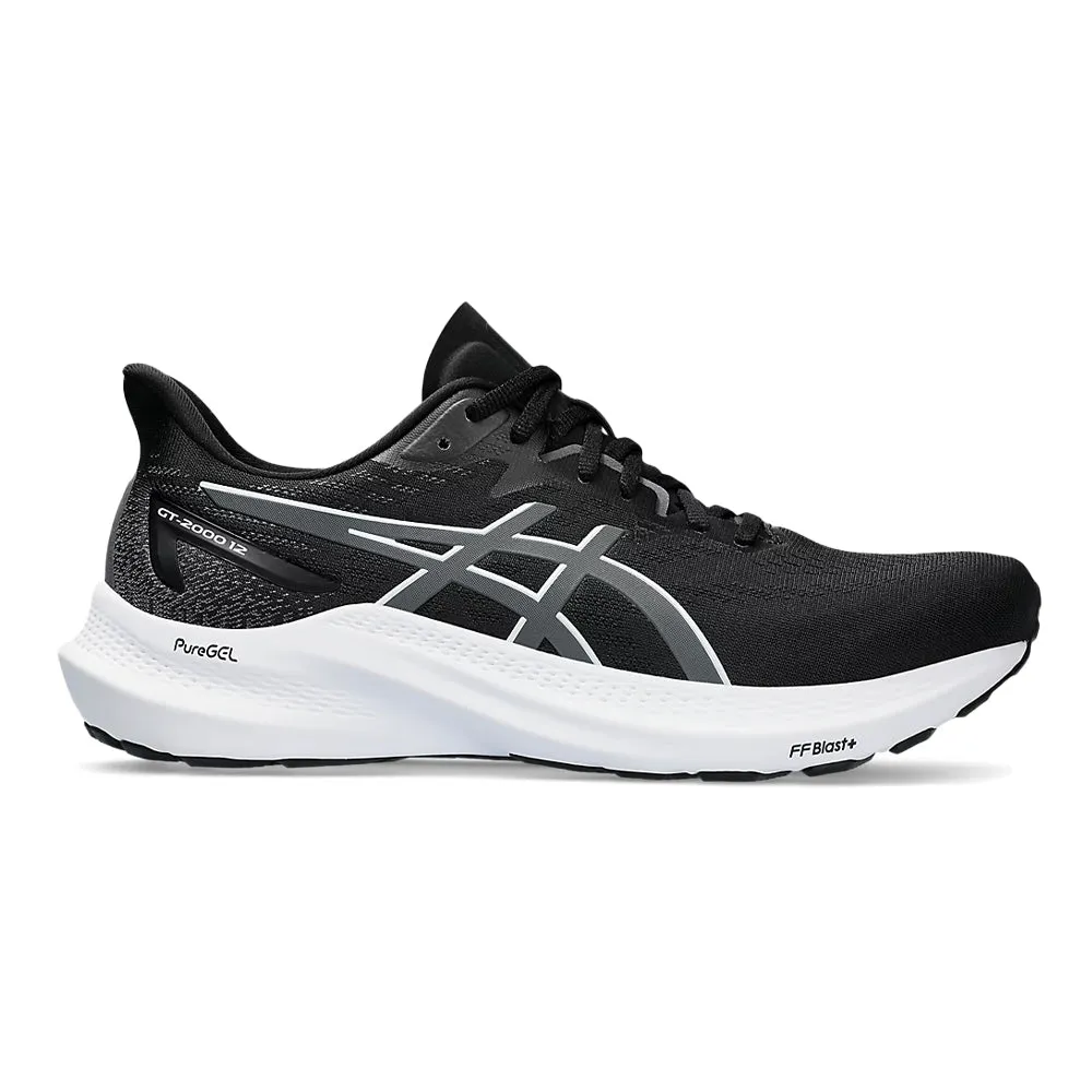 Men's Asics GT-2000 12, Black/Carrier Grey, 12 4E Extra Wide