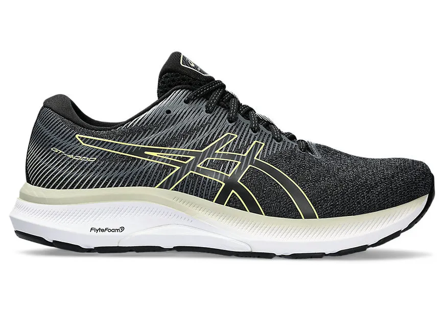 Men's Asics Gt-4000 3, Black/Glow Yellow, 11 2E Wide