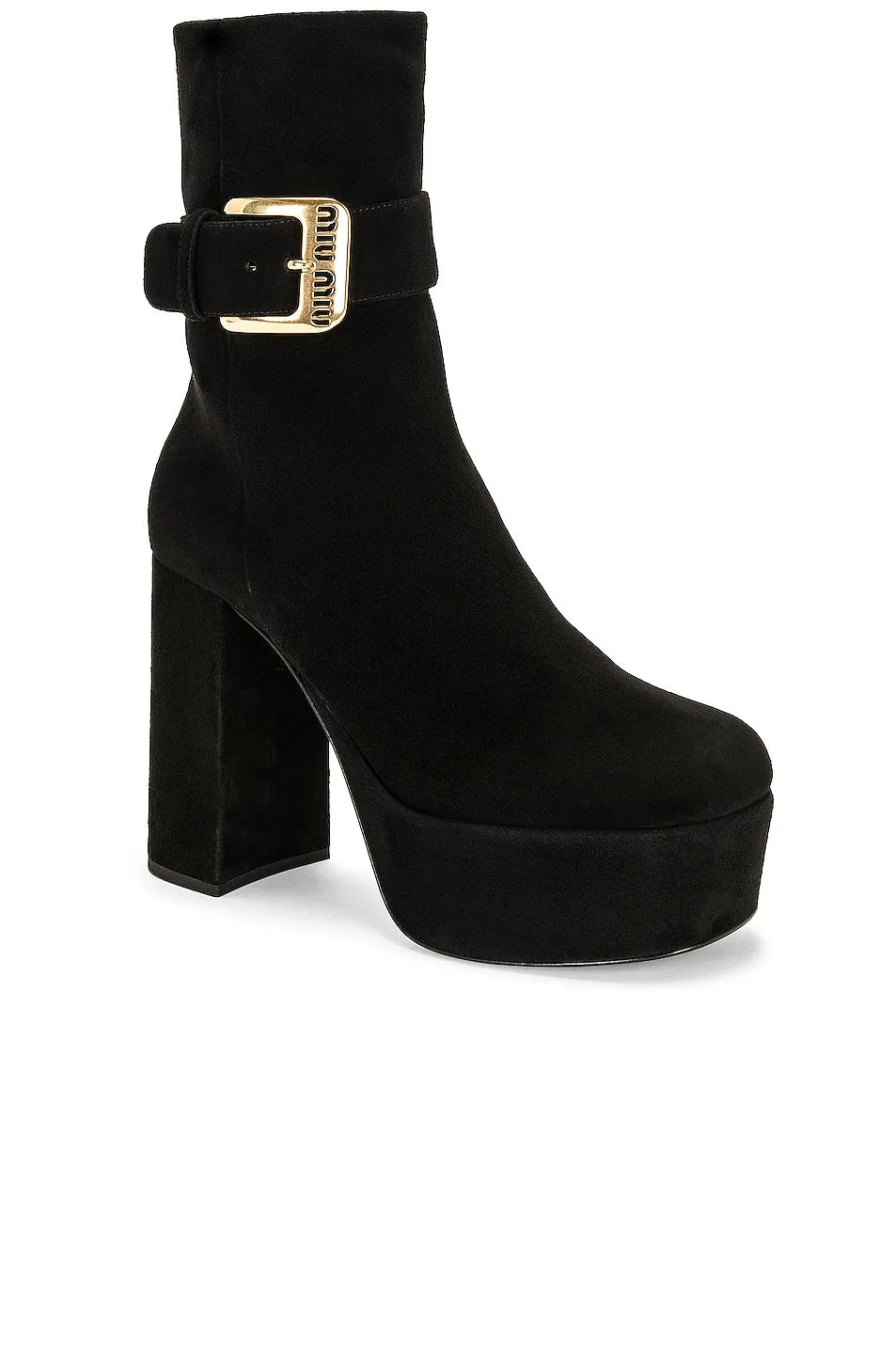 Miu Miu Platform Ankle boots, nero