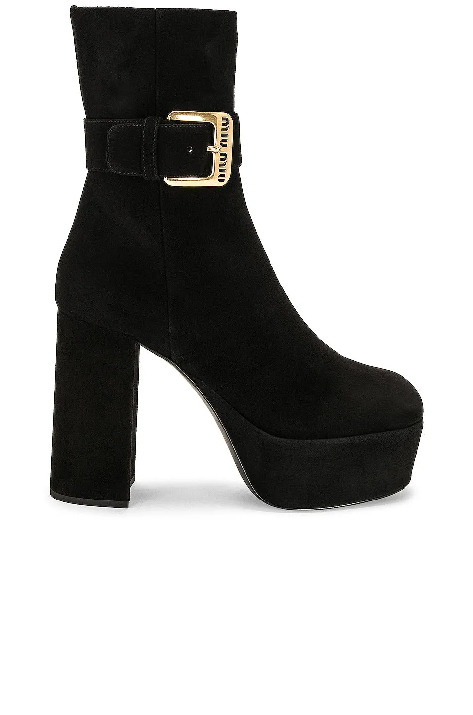 Miu Miu Platform Ankle boots, nero