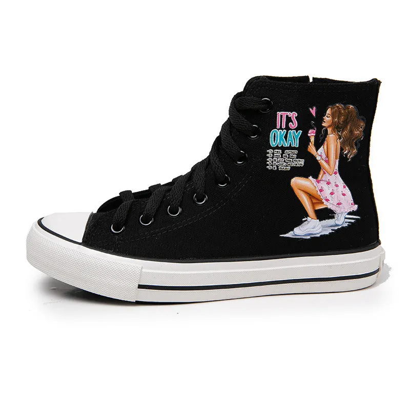Nanccy Elegant Cartoon High Top Shoes