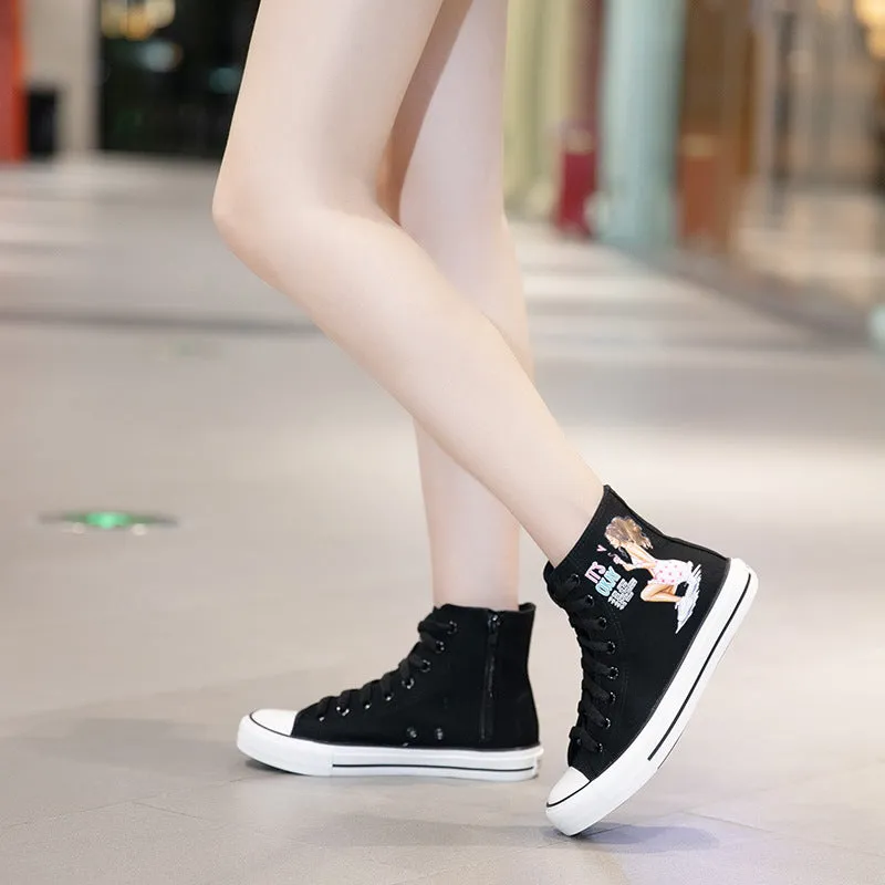 Nanccy Elegant Cartoon High Top Shoes