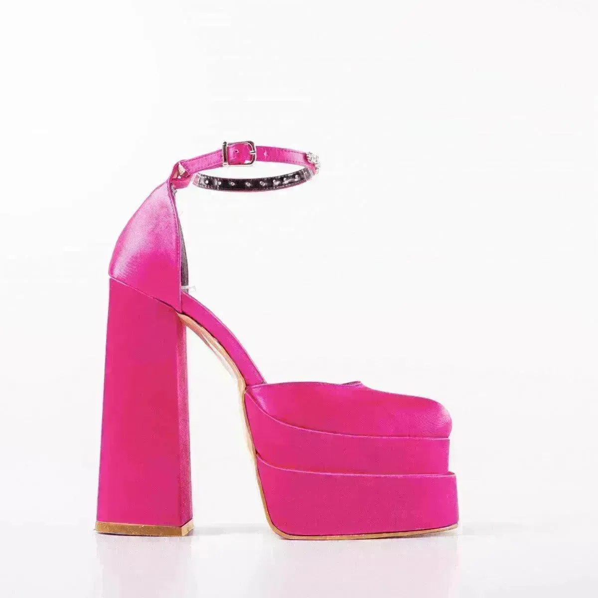 New Fashion 14cm Block Heel Platform chunky Heels for Women  model