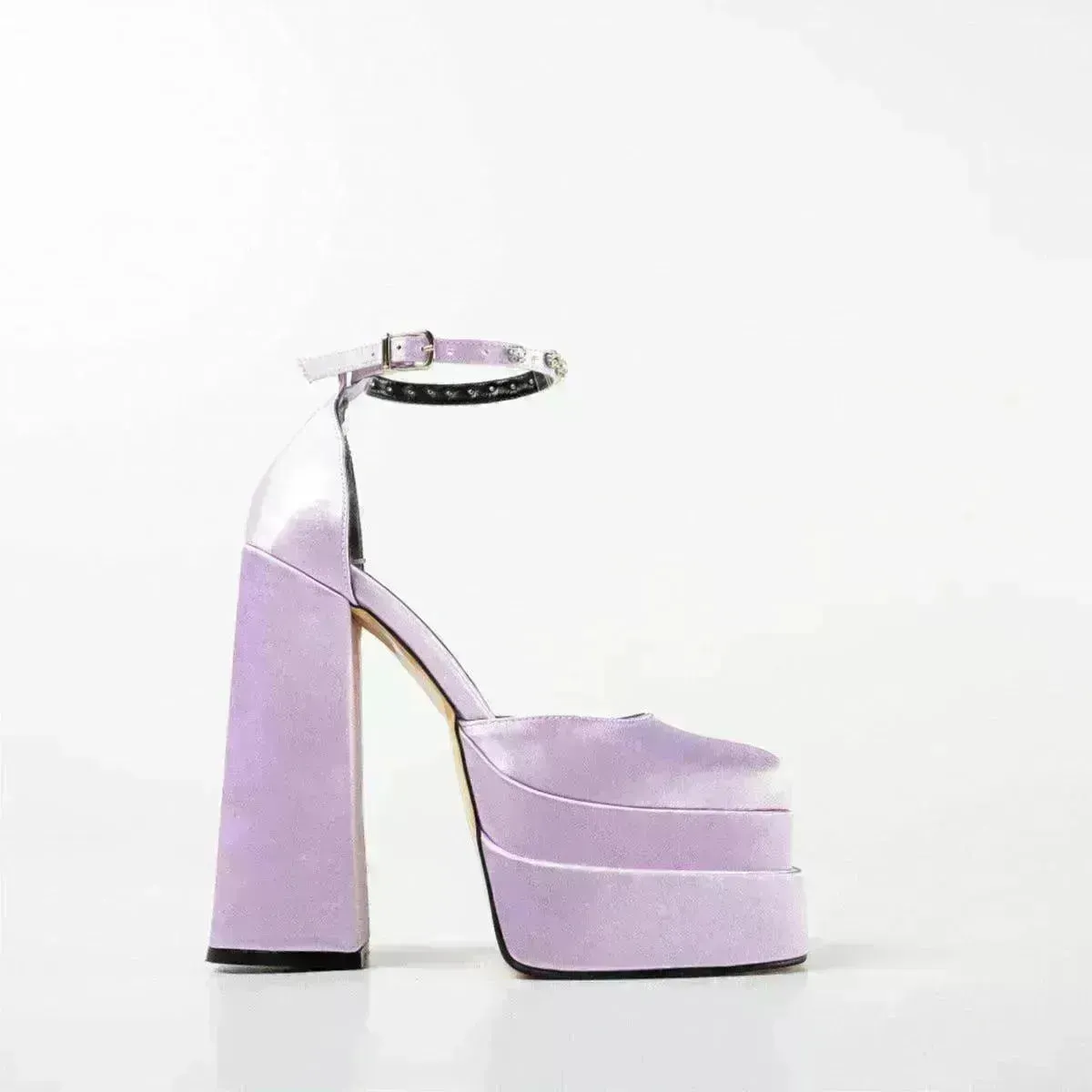 New Fashion 14cm Block Heel Platform chunky Heels for Women  model