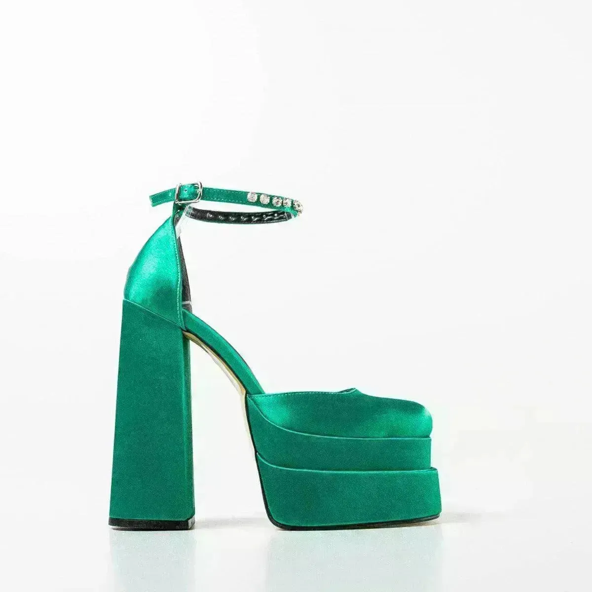 New Fashion 14cm Block Heel Platform chunky Heels for Women  model