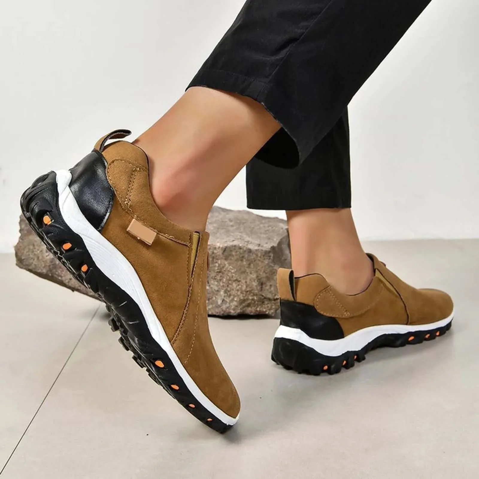 New XDDST Women Casual Shoes Leisure Summer Sport Shoes Running Shoes Breathable Brown Sz 12